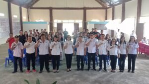 Sekda Minahasa Watania Berikan Materis Di Desa Tumaratas Langowan,Dengan Tema Pentingnya Wawasan kebangsaan, Integritas Masyarakat