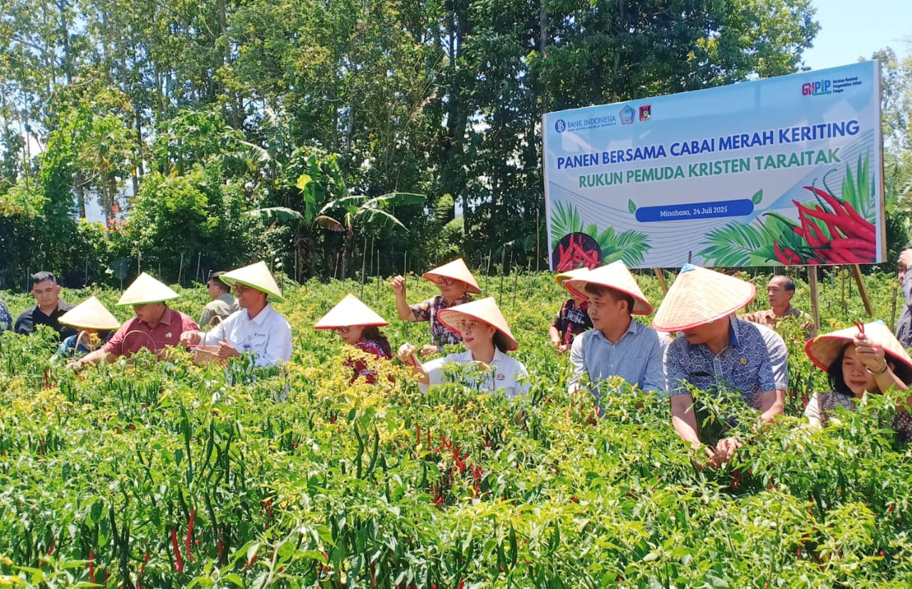 Dukung Pertanian, Pemkab Minahasa Resmikan Panen dan Gudang RPKT