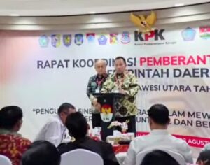 Bupati RD Hadiri Rakor Pemberantasan Korupsi se-Sulut di KPK RI