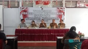 Wabup Minahasa Vanda Sarundajang Buka Workshop Percepatan Penurunan Stunting di Kawangkoan