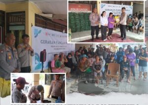 Warga Serbu Gerakan Pangan Murah, Polsek Kakas Salurkan 2 Ton Beras