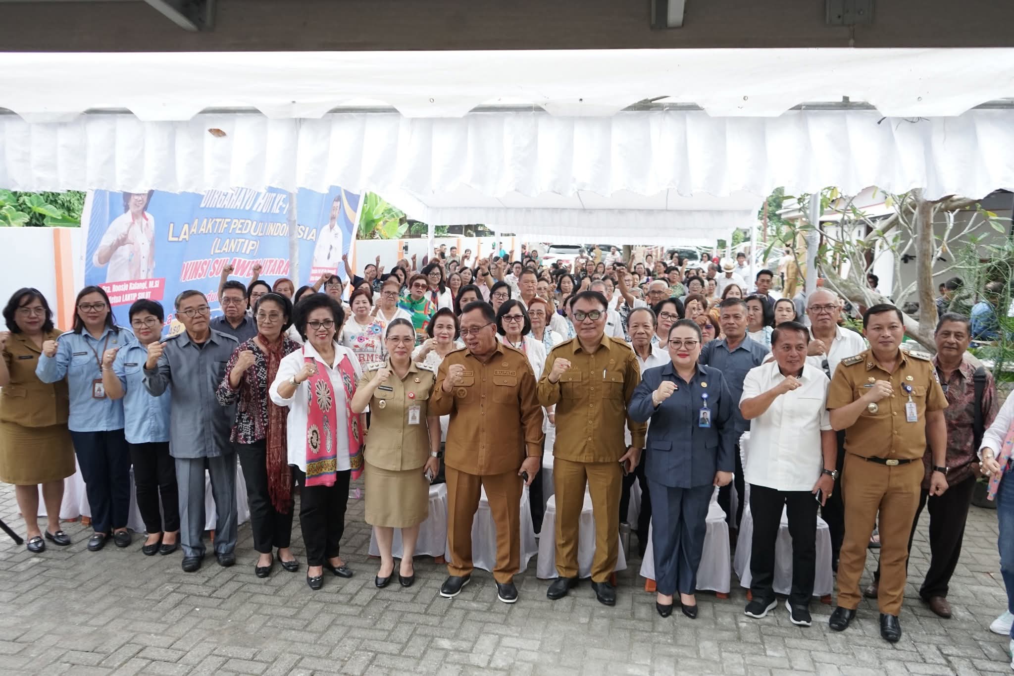 Syukur HUT Pertama LANTIP Sulut, Bupati dan Wakil Bupati Minahasa Hadir Bersama Tokoh Masyarakat