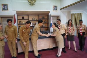 Wakil Bupati Minahasa Vanda Sarundajang Lakukan Audiensi dengan Wakil Gubernur Sulut Bahas Penguatan Program Kepramukaan
