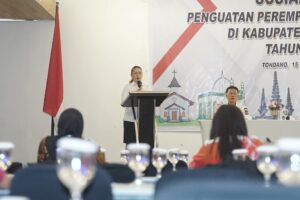 Perkuat Peran Perempuan dalam Toleransi Lintas Agama, Wabup Vanda Sarundajang Buka Sosialisasi di Minahasa