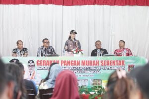 Gerakan Pangan Murah Serentak, Wabup Vanda Sarundajang Dorong Ketahanan Pangan Minahasa