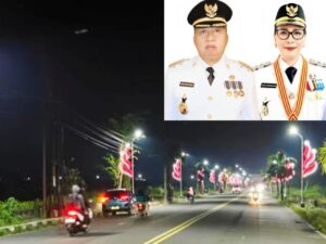Boulevard Tondano Kian Menawan, PJU dan Lampu Hias Percantik Wajah Kota