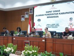 Bupati Robby Dondokambey dan Wabup Vanda Sarundajang Pimpin Rapat Dinas, Tekankan Penguatan Kinerja dan Sinergi Perangkat Daerah