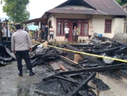 Kebakaran di Desa Kiawa 1 Barat, Rumah Lansia Hangus Kerugian Capai Rp50 Juta