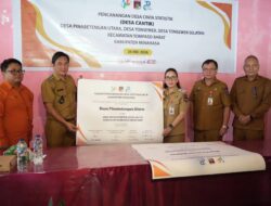 Wabup Vanda Sarundajang Canangkan Desa Cantik di Tompaso Barat, Dorong Tata Kelola Data Desa yang Akurat dan Modern