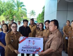 Bupati Robby Dondokambey Serahkan Alsintan dan Bantuan Korban Kebakaran, Tegaskan Kepedulian untuk Petani dan Warga Terdampak