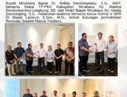 Robby Dondokambey dan Vanda Sarundajang Temui Ketua Komisi V DPR RI, Perjuangkan Renovasi Stadion Maesa Tondano