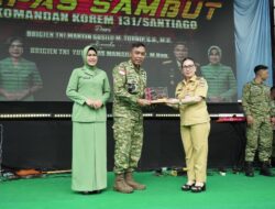 Hadiri Lepas Sambut Danrem 131/Santiago, Vanda Sarundajang Perkuat Sinergi Pemda dan TNI