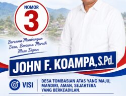 “Tombasian Atas Menatap Masa Depan: John F. Koampa Membawa Semangat Pengabdian dan Perubahan