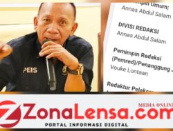 Nama Ketua PWI Sulut Dua Periode Vouke Lontaan dicatut Media ZonaLensa.com 