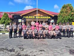 18 Personel Naik Pangkat, Dua Perwira Purna Bakti, Kapolres Minahasa: Jadikan Amanah Ini Motivasi Tingkatkan Pengabdian kepada Masyarakat