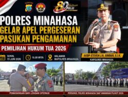 Polres Minahasa Siagakan Personel, Pastikan Pilhut 2026 Berjalan Aman dan Kondusif