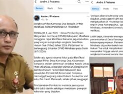 Kadis PMD Minahasa: Tak Ada Penundaan SK Hukum Tua Kamanga Dua, Informasi yang Beredar Menyesatkan