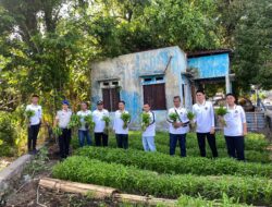 Perkuat Ketahanan Pangan, Lapas Tagulandang Panen Kangkung Hasil Budidaya Bersama