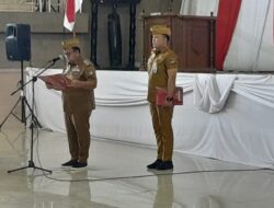 Pimpin Apel Kerja dan Pelantikan PNS, Bupati Robby Dondokambey Ajak ASN Tingkatkan Profesionalisme