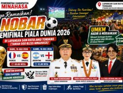 Semarak Piala Dunia Hadir di Tondano, Pemkab Minahasa Ajak Warga Nobar Sambil Dukung UMKM Lokal
