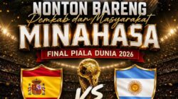 Pemkab Minahasa Ajak Warga Nobar Final Piala Dunia 2026, Spanyol vs Argentina di Kompleks Kantor Bupati