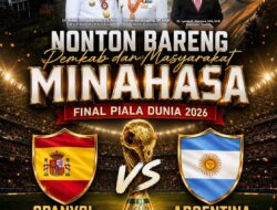 Pemkab Minahasa Ajak Warga Nobar Final Piala Dunia 2026, Spanyol vs Argentina di Kompleks Kantor Bupati