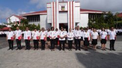 Awali September, Bupati Robby Dondokambey Pimpin Apel Kerja dan Serahkan SK Kenaikan Pangkat ASN