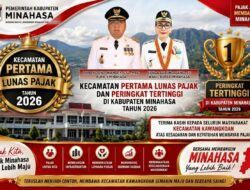 Terima Penghargaan Pemkab Minahasa, Kawangkoan Cetak Prestasi Tertinggi Pelunasan PBB, Tembus 100,09 Persen